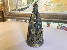 Antique Religous 19th C Metal Icon Madonna and Child possibly Italian picture
