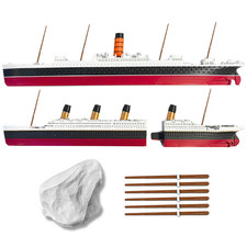 2Pack Split in Half Titanic & RMS Carpathia Model Ship 1 Ft Titanic Toys picture