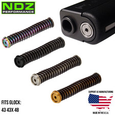 NDZ Guide Rod Assembly Stainless Steel PVD ISMI Springs Fits Glock 43 43X 48 picture
