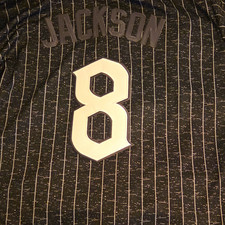 Nike Chicago White Sox Southside Pinstripe Jackson #8 Jersey XXL Black/White picture