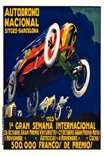 🏎️ Autodromo Nacional (1923) Racing Poster - 24x36” RARE Reprint 🤯💯 picture