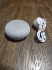 Google Home Mini Smart Assistant - Heather Grey - With Power Cord  picture