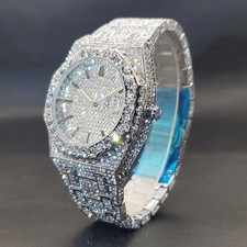 BRAND NEW 2025 Men ICED OUT MOISSANITE/DIAMOND SIMULATED Luxury Watch picture