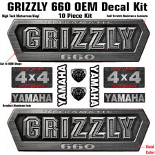 2003 Yamaha Grizzly 660 OEM Decal Kit Emblem Sticker Side Tank Graphics ATV picture