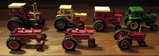 VTG ERTL Case IH 1/64 Scale Diecast Farm Toy Lot Of 7 - Tractors Mixed Set picture