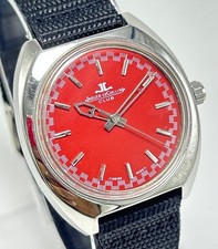 Vintage Jeager-LeCoultre 17 Jewels Manual Winding Swiss Made Men Watch Red Dial picture