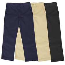 Boys School Uniform Pants New Size 4-16 Regular & Husky Flat Front Style NWT NEW picture