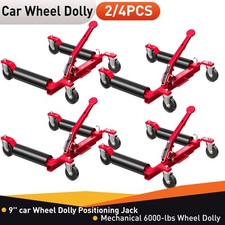 2/4 PCS Car Wheel Dolly 6000 Lbs Heavy Duty Hydraulic Vehicle Positioning Jacks picture