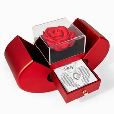 My Amazing Wife Rose Gift Set with Heart Necklace picture