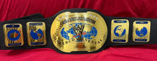 WWE Intercontinental Oval Brass Championship Belt Adult Replica 2mm picture