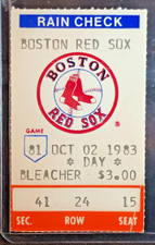 Yaz Final Game 10/02/1983 Indians v Boston Red Sox Carl Yastrzemski Ticket Stub picture