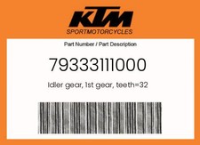KTM Genuine Idler Gear, 1St Gear, Teeth=32 - 79333111000 picture