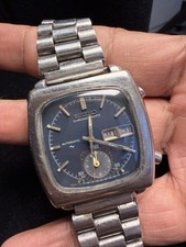 seiko chronograph 7016-5001 MONACO Very Rare Blue Dial   picture