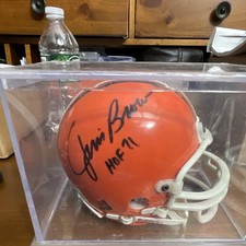 Jim Brown Signed Cleveland Browns NFL Mini Helmet 