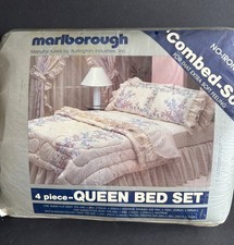 VINTAGE MARLBOROUGH QUEEN BED SET 4 PC 