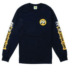 Men's Mooneyes Moon Equipped Black Long Sleeve T-Shirt Racing Cams TM112BK picture