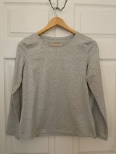 Talbots Petites SP Silver Shimmer Sparkle Longsleeve Tee picture