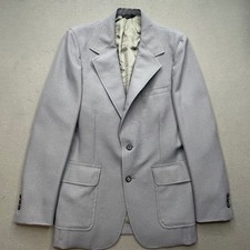 VTG John Weitz Hudson's Detroit Men's Gray Blazer Sport Coat Union Made 80s picture