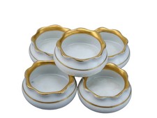 c1910 Royal Austria Heavy gold Salt Dip set picture