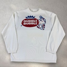 Vintage Dubble Bubble Chewing Gum Sweater Small Deadstock 80s 90s Graphic Knit picture