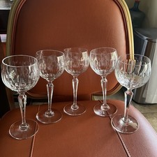 Wedgwood Wine Glass Cut Stemware Set Of 5 picture