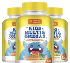 SupaLab Nutrition Kids Multivitamin Gummies Vitamin A-E Orange Flavor 60 Count picture