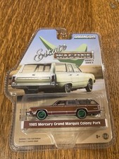 Greenlight 1985 Merc Grand Marquis Colony Park 1/64 Diecast Green Machine Chase picture