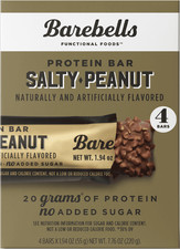Barebells Salty Peanut Protein Bars, 20g Protein, 1.9 oz., 4 Count picture