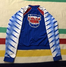 Vintage 1992 1993 New Jersey Nets Champion Jayson Williams #55 Team Issue Jacket picture