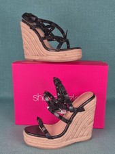 SHOEDAZZLE Black Jamee Faux Leather Strappy 5