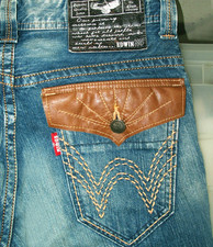 *HOT JAPAN Men's EDWIN XV @ E501 RELAXED BOOTCUT FLAP Pockets Denim Jeans 30 x29 picture
