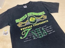 Vintage Seattle SuperSonics Western Conference Nutmeg Tee Size Large Black picture