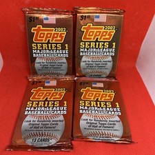 Lot Of 4 2002 Topps Series 1 Baseball Hobby Packs FACTORY SEALED Joe Mauer RC picture