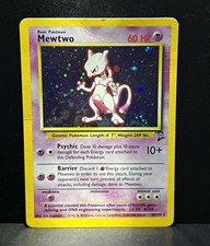 Vintage WOC Pokemon Base Set 2 Mewtwo 10/130 Holo Rare ~HP~ picture