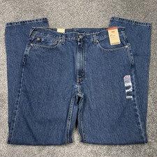 Levis Jeans Men 38 36 Blue Denim Pants Levi Strauss 550 Relaxed Tall New Tags picture