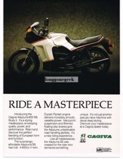1987 Cagiva Alazzurra 650 SS Motorcycle Vintage Ad  picture