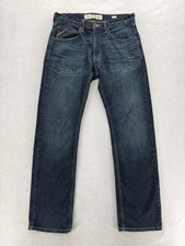 Ariat M5 Legacy Jeans Mens 32x34 Blue Dark Wash Straight Fit Denim Stretch Pants picture