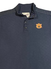 League Legacy Auburn Tigers 1/4 Snap Quilted Sweatshirt Jacket Navy Men’s M EUC picture