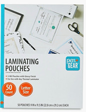 Pen+Gear Letter Size Laminating Pouches 3 Mil Glossy, 50 Ct 9 x 11.5