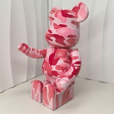 Bestselling Bearbrick 400% Red Camo Figure 11 Inches Living Room Desktop Decor picture