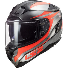 LS2 Adults Challenger GT Cannon Motorcycle Helmet Jean/Fluo Orange XL - 327-1175 picture