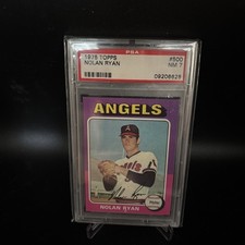 ~ 1975 Topps - Nolan Ryan #500 MINI - PSA 7 - NM ~ picture