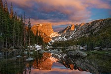 Laminated Dream Lake Rocky Mountain National Park Photo Photograph Poster Dry Er picture