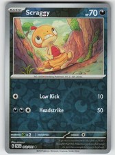 PO-01 Reverse Holo Scraggy 060/091 Common SV: Paldean Fates picture