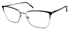 KAREN KANE “COSTMARY” Purple/Silver Matte 53-15-135 Eyeglasses Frame  picture