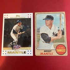 1968 Topps - #280 Mickey Mantle and 2007 Topps - #7 Mickey Mantle picture