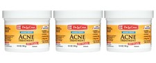 De La Cruz 10% Sulfur Ointment Acne Medication, 3 JUMBO JARS 5.5 OZ Exp 08/28 picture