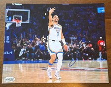 Jared McCain Oklahoma City Thunder Autographed 8x10 Photo JSA COA picture