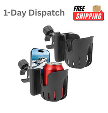 HIQUODIN 2 Pack Boat Rail Cup Holder Clamp On 360 Adjust picture