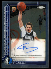 Topps 25-26 Topps Chrome Rookie Auto Cooper Flagg  Mavericks Chase READ picture